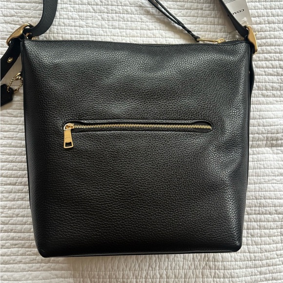 NWT Coach Black Leather Val Duffle Bag - Picture 5 of 14